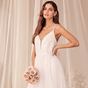 Lulus Forever Is Ours Tulle Wedding Dress